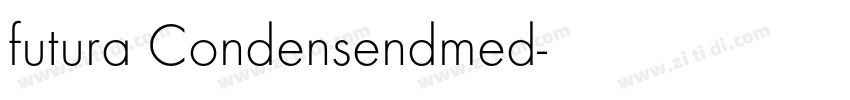 futura Condensendmed字体转换